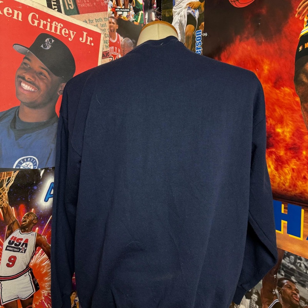 Vintage 90s Dallas Cowboys NFL Smiley Face Cliff Engle Sweatshirt Sz Large - Picture 5 of 6
